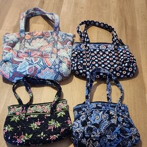 Vera Bradley Blue and Black Shoulder Bags with Unique Patterns